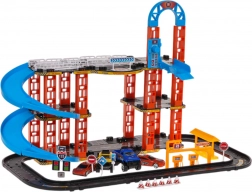 Parkoló játékkészlet kisautókkal