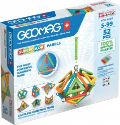 Geomag Supercolor Recycled mágneses építőkészlet – 52 darab