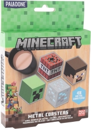 Minecraft fém poháralátétek – 4 darabos készlet
