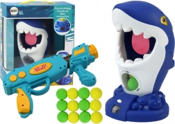 Ügyességi játék cápára lövéssel és golyókkal