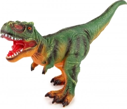 Nagy dinoszaurusz figura T‑Rex zöld‑narancssárga, hanggal, 60 cm