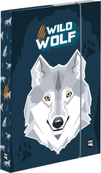 A5-ös füzetbox farkas motívummal