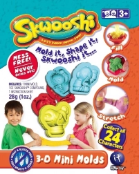 Skwooshi gyűjtő csomagok gyurmával és 3D mini formával