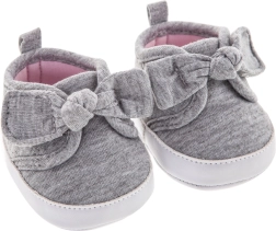 Babacipők – szürke tornacipő masnival