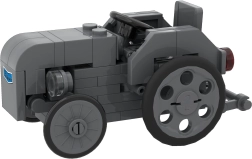 BRIXIES Plus MASSEY FERGUSON TEA 20 Mini építőkészlet – történelmi traktor (69 elem)