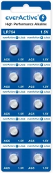 Alkáli gombelemek AG5 / LR754 / LR48 – bliszter 10 db