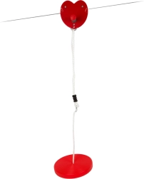 Small Foot drótkötélpálya tányéros hintával, 25 m