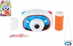 Buborékfújó fényképezőgéppel