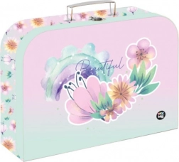 Kis virágos bőrönd 34 cm