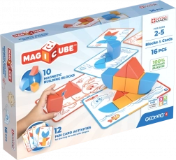 Geomag Magicube Blocks & Cards – mágneses építőkészlet, 16 darab