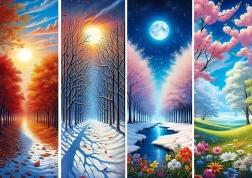 Puzzle Az évszakok kapui 1000 darab