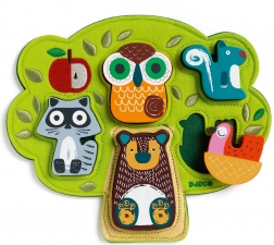 Oski beillesztős puzzle a Djeco-tól