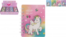 Unikornisos spirálfüzet 9,5 × 12 cm