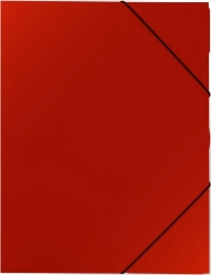 Műanyag mappa gumipánttal A4, piros