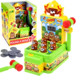Ügyességi játék Üsd a vakondot fényekkel és hangokkal