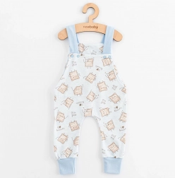 Új Baby Biscuits kék pamut gyermek kertésznadrág