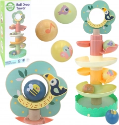 WOOPIE GREEN fa spirálgolyópálya, 6 elem