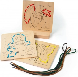 Bigjigs Toys fűzés számok szerint – mesék