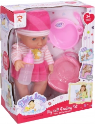 pisi baba 30 cm hangokkal és tartozékokkal