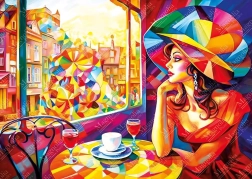 MAGNOLIA Szivárványos randevú puzzle, 1000 darab