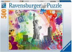 New York-i képeslap – Ravensburger 500 darabos puzzle