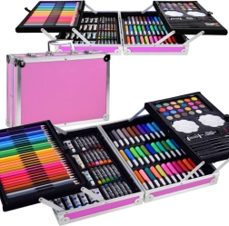 Festőkészlet bőröndben, 145 elem