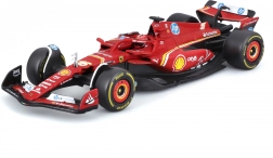 fém modell bburago 1:43 ferrari sf-24 charles leclerc sofőr figurával díszdobozban