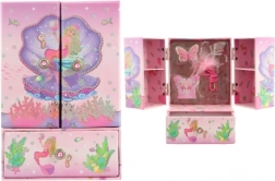 Gyermek ékszerdoboz sellő motívummal