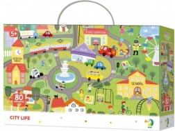 Keresd meg a tárgyakat puzzle – város, 80 darab