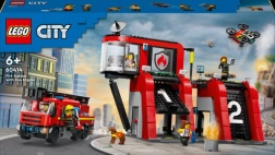 LEGO City tűzoltóállomás tűzoltóautóval