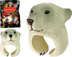 Állítható gyerekgyűrű jegesmedve fejjel