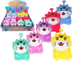 Nyomkodható tigris fénnyel 13 cm