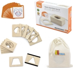 Fa mágneses sablonok formákkal festéshez