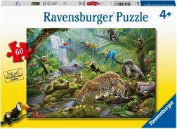 Ravensburger puzzle Esőerdő állatai 60 darab