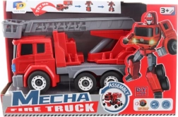 Tűzoltóautó és robot elemmel