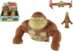 Stresszoldó nyújtható gorilla, szilikonból, 16 cm, 680 g