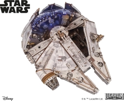 Ugears 3D fa mechanikus makett Star Wars Millennium Falcon