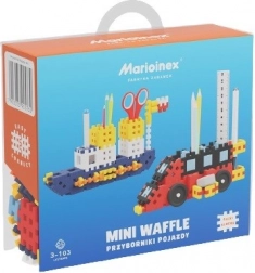 Építőkockák Mini Waffle - Jármű rendezők 140 darab