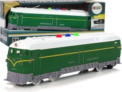 Vasúti vonat súrlódó meghajtással 1:32 Zöld hang- és fényhatásokkal