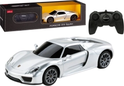 Verseny RC autó 1:24 távirányítós Porsche 918 Spyder ezüst