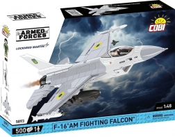 COBI F-16 AM Fighting Falcon építőkészlet – ukrán festés, 1:48 méretarány (500 elem)