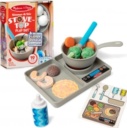 MELISSA & DOUG Simmer & Stir színváltós főzőkészlet, 19 darab