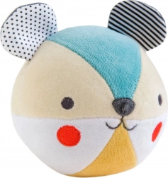 Petit Collage organikus pamut maci csörgő