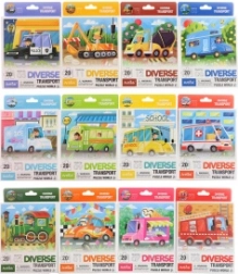 Vidám puzzle közlekedési motívummal