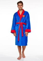 Uniszex Szuperman fürdőköpeny