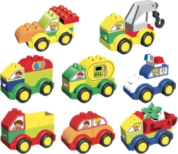 L-W Toys Junior autós építőkockák, 62 db