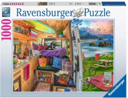 2D puzzle 1000 elem Lakóautóból nyíló kilátás