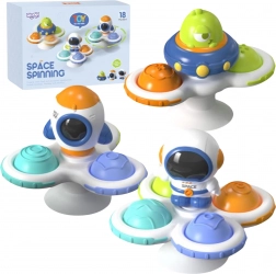 woopie baby kozmikus spinner pop-it – szenzoros játék, cserélhető 3 db