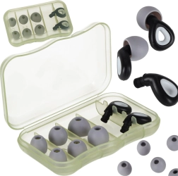 Szilikon füldugók zajcsökkentéssel, 3 méretű készlet