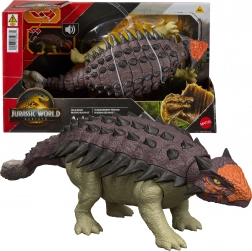 Jurassic World Rebirth figura Ankylosaurus 24 cm hangokkal